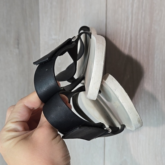 Vince Women Soutce Slingback Ankle Leather Sandals Slide shoes sz 8.5 - Picture 7 of 12